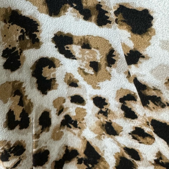 jacket, Calvin Klein leopard animal pattern lined 14W faux pockets office casual - Picture 2 of 9